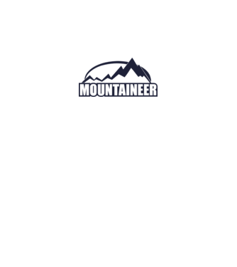 mountaineer model alb pe tricou