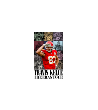 Taylor Swift Eras Travis Kelce model alb pe tricou