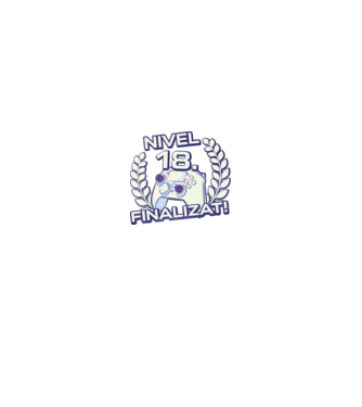 Nivel 18 finalizat! model negru pe tricou
