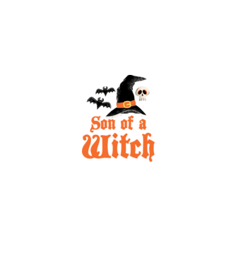 Son of a witch model alb pe tricou