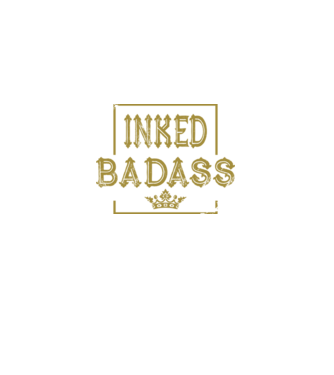 Inked Badass model negru pe tricou