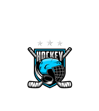 Hockey model negru pe tricou