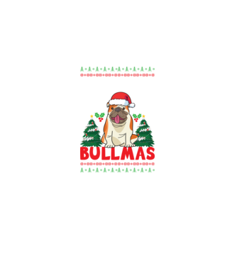 Merry bullmas ugly sweater model  pe tricou