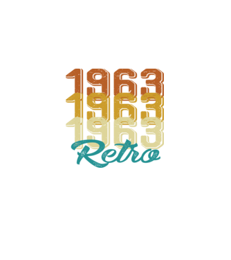 Retro 1963 model negru pe tricou