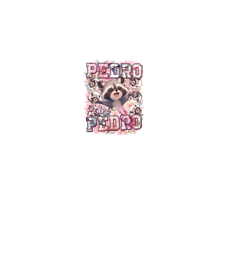 Girly Pedro model alb pe tricou
