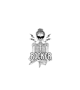 femeie - mutter - rocker model negru pe tricou