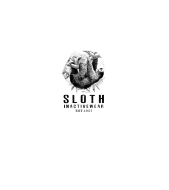 SLOTH inactive drk model alb pe tricou