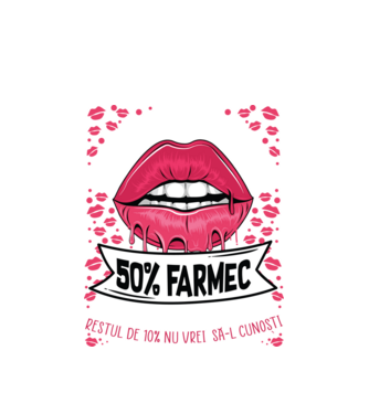 Sunt născută în august - 50% farmec - 40% nebunii și umor - Restul de 10% nu vrei să-l cunoști model alb pe tricou