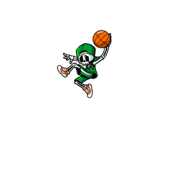 Basketbone model negru pe tricou
