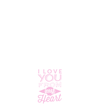 love you from model albastru închis pe tricou