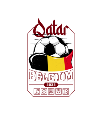 Qatar teams Belgium model alb pe tricou