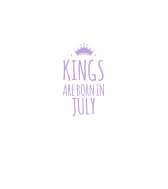 Kings are born in - July model gri închis pe tricou
