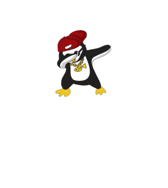 Pinguin DAB model turcoaz pe tricou
