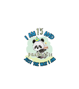 PANDASTIC 15 model alb pe tricou