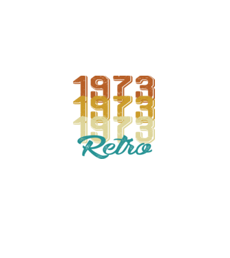 Retro 1973 model negru pe tricou