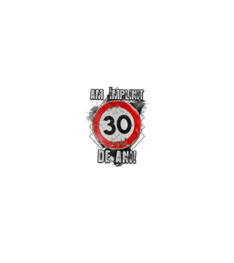 Am împlinit 30 de ani! model alb pe tricou