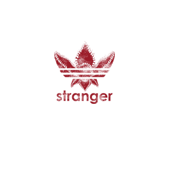 stranger things logo model negru pe tricou