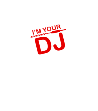 Im your DJ model negru pe tricou