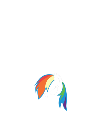 Rainbow Dash model negru pe tricou