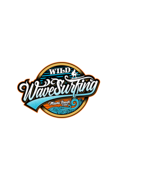 WaveSurfing model negru pe tricou