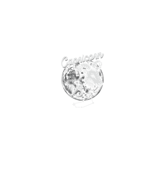 Zodiac femeie CAPRICORN retro model negru pe tricou