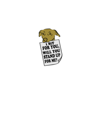 I sit for you model negru pe tricou