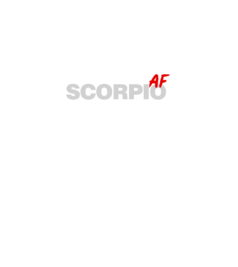 SCORPIO as fuck model negru pe tricou