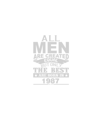 All men are created - 1987 model negru pe tricou