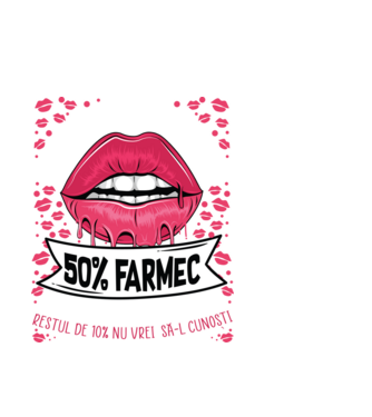 Sunt născută în august - 50% farmec - 40% nebunii și umor - Restul de 10% nu vrei să-l cunoști model alb pe tricou