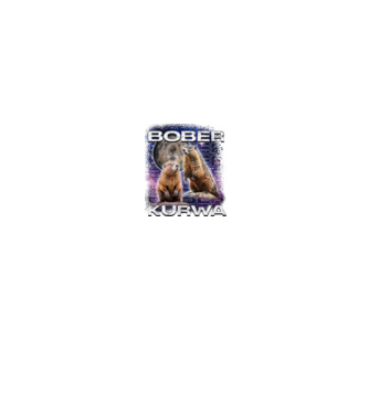 Bóber Kurwa universe model negru pe tricou