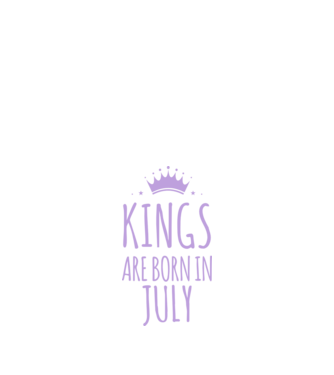 Kings are born in - July model albastru închis pe tricou