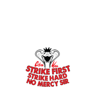 Strike first strike hard logo model alb pe tricou
