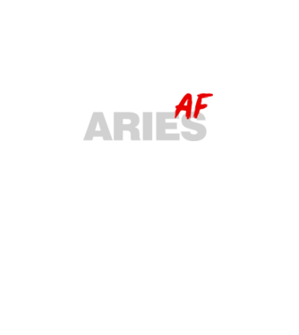 ARIES as fuck model negru pe tricou
