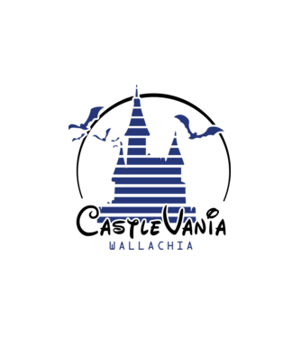 România CastleVania model alb pe tricou