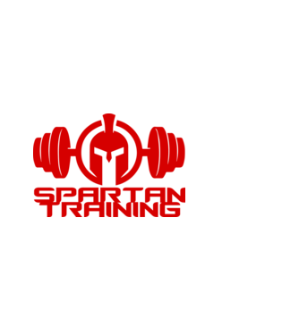 Spartan Training model negru pe tricou