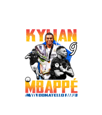 Mbappé tribute model alb pe tricou