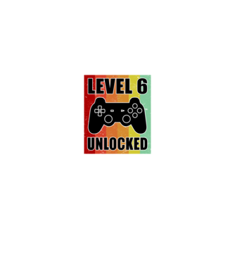 level 6 unlocked retro gamer model negru pe tricou