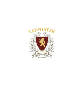Lannister model alb pe tricou