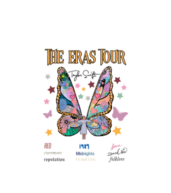 Taylor Swift eras fairy model alb pe tricou