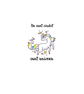 Nu sunt ciudat - sunt unicorn model albastru deschis pe tricou