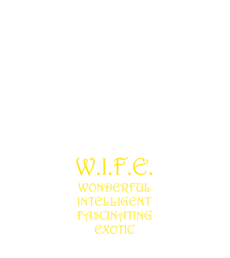 W.I.F.E. model albastru închis pe tricou