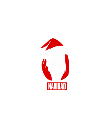 feliz navidad merry christmas money heist model negru pe tricou