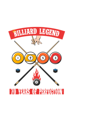 Billiard legend born in 1953 model alb pe tricou