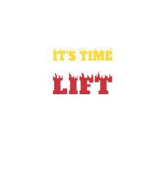 Time to lift model negru pe tricou