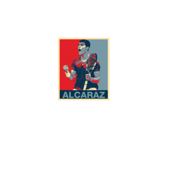 Carlos Alcaraz model turcoaz pe tricou