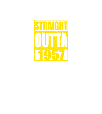 Straight Outta - 1957 model roșu pe tricou