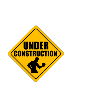 Under Construction model negru pe tricou