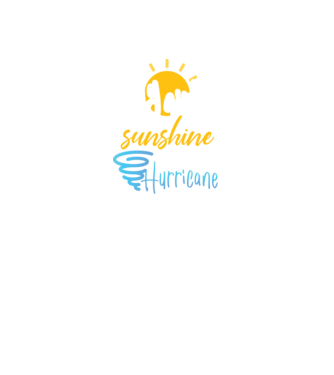 July Girls are Sunshine mixed with a little Hurricane model negru pe tricou