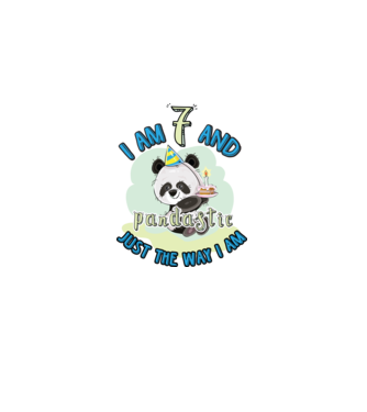 PANDASTIC 7 model alb pe tricou