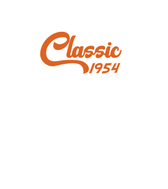 1954 Classic model alb pe tricou